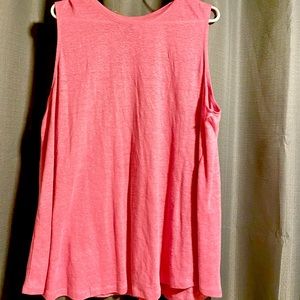 J.Jill Pink Linen sleeveless top